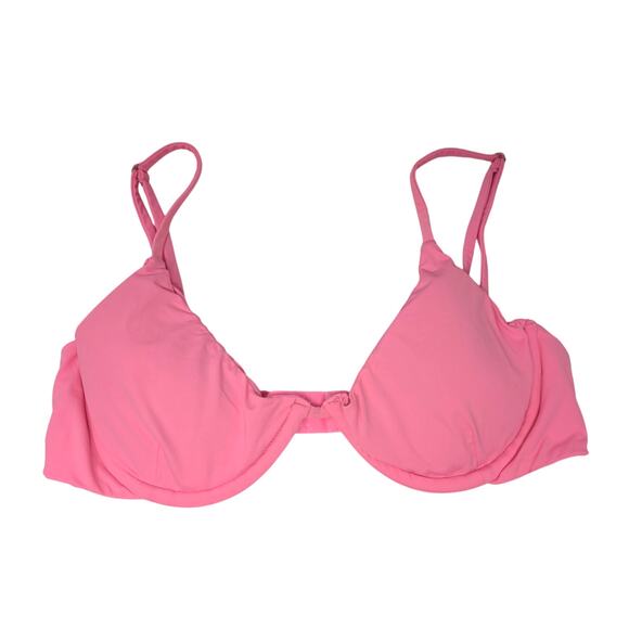 Danielle Guizio Other - Danielle Guizio Triangle Bikini Top Underwire Pink Beach Summer‎ Resort